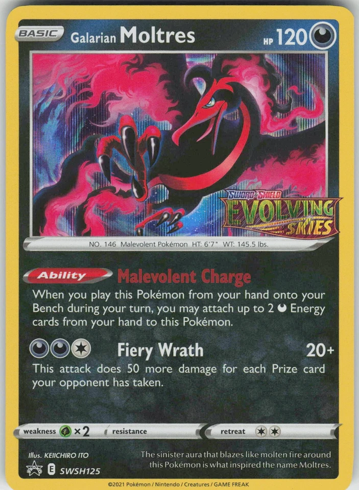 Pokemon Galarian Moltres - (Prerelease) SWSH125 SWSH: Sword & Shield Promo Cards - Image 1 of 2