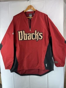 Arizona Diamondbacks DBacks Majestic Coolbase Windbreaker Pullover Men's Large - Bild 1 von 10
