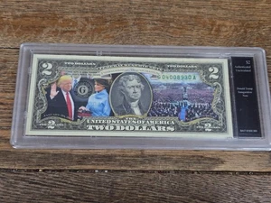 ✨ BILLETE DE INAUGURACIÓN DE $2 Donald Trump Autenticado Sin Circular * Billete de Coleccionista - Imagen 1 de 5