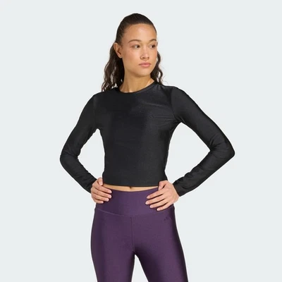 adidas women Workout Essentials Long-Sleeve Shirt Shine - Image 1 of 4