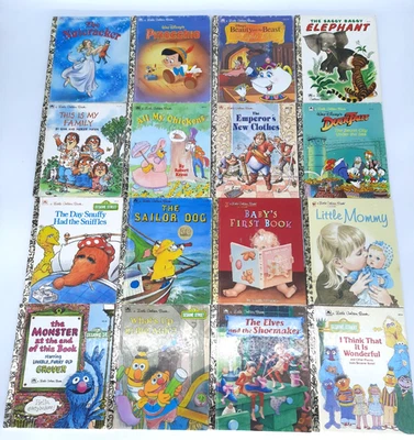 Little Golden Books Hardcover Lot of 16 children's Little Golden Books, 1971-95 - Image 1 of 4