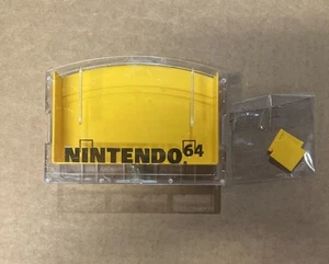 Vintage Nintendo N64 Cassette Cartridge Case Spring Loaded Display Case Yellow - Picture 1 of 8