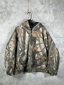 Outfitters Ridge Camo Hunting Jacket Hooded Mens 2XL Quilt Lined Realtree Coat - Picture 1 of 7