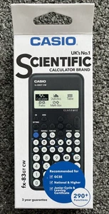 Casio Calculadora Escuela Científica ClassWiz GCSE Examen Escolar FX-83GT NEGRA - Imagen 1 de 6