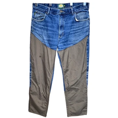 Cabelas Brush Pants Jeans Mens 38x32 Denim Cargo Work Hunting Fishing Blue Khaki - Image 1 of 4
