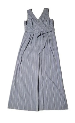 Mono Antonio Melani Rayas Cuello en V Talla 14 Boho Moderno Corbata Cintura  Foto 1 de 4