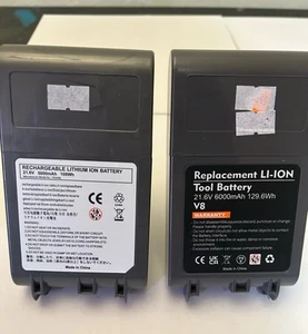 Replacement LI-ION Tool Battery V8 21.6v 6000mAh Untested 2 Batteries - Picture 1 of 4