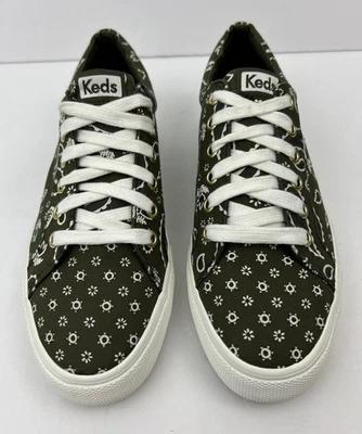 KEDS Jump Kick para mujer talla Zapatillas Bandana 7,5 verde oliva WF65537 Foto 1 de 4