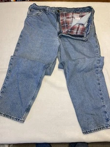 Vintage Carhartt Jeans Mens 38x30 Insulated Workwear Union Made Leather Tag - Picture 1 of 7