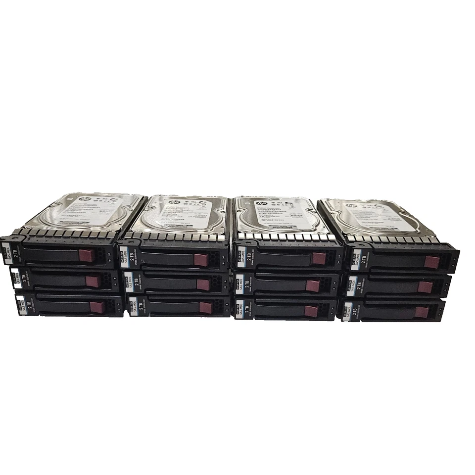 (LOT 12) HP 653948-001 2TB SAS 6G 7.2K LFF SC MDL HDD Hard Drive w/ Tray MV 3.5 - Image 1 of 2