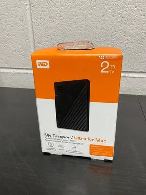 WD - My Passport Ultra for Mac 2TB External USB 3.0 Portable Hard Drive - NEW - Image 1 of 2