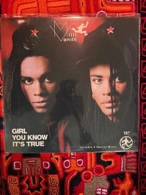Milli Vanilli 12" single record LP vinyl VG+ - Image 1 of 2