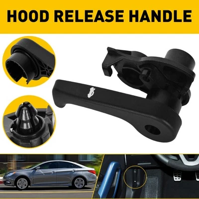 For 11-2019 Hyundai Sonata 11-16 Kia Optima Hood Latch Release Handle & Base - Image 1 of 4
