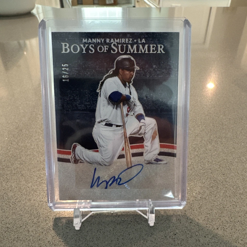 Panini Boys Of Summer 2025 Manny Ramirez/49 American Glory automático Foto 1 de 2