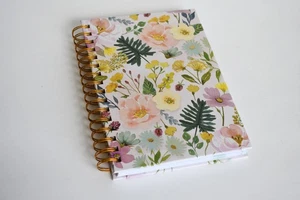 Floral Journal Spiral Notebook Hardcover by Punch Studio - Picture 1 of 5