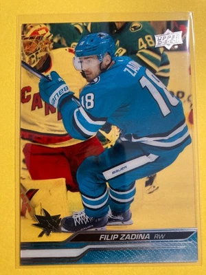 2023-24 Upper Deck Clear Cut parallel #614 Filip Zadina - Image 1 of 2