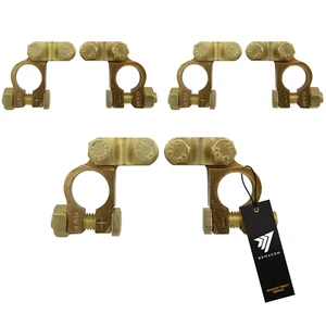 Juego de 3 terminales de batería abrazadera de polo batería batería de coche abrazaderas de polo latón - Imagen 1 de 7