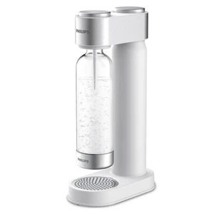 Philips GoZero Soda/Fizzy Sparkling Water Maker w/ 1L Carbonating Bottle White - Picture 1 of 8