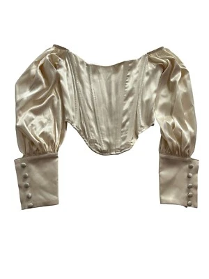 Vague Studio Elizabeth Corset Top in Pearl - Image 1 of 4