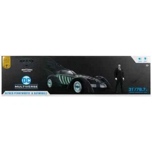 DC Multiverse Batman Forever Batmobile Vehicle and Alfred Pennyworth - Picture 1 of 6