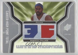 2007-08 SPx Winning Materials Jersey Stats Rasheed Wallace #WMJ-RW