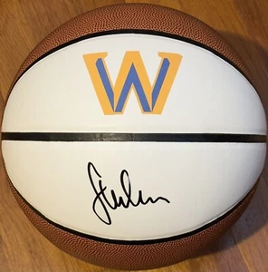 Steve Kerr Signed Autographed Golden State Warriors Logo Basketball JSA COA - Picture 1 of 3