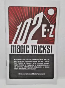 Libro de trucos de magia 102 E-Z - trucos ilustrados fáciles de aprender con tarjetas, monedas, etc. - Imagen 1 de 3