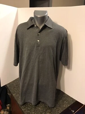 Kirkland Signature Men’s Polo Golf Shirt XXL Charcoal Gray Polyester - Image 1 of 4