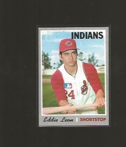 1970 TOPPS EDDIE LEON #292 EX-EX+ MID-HIGHER GRADE