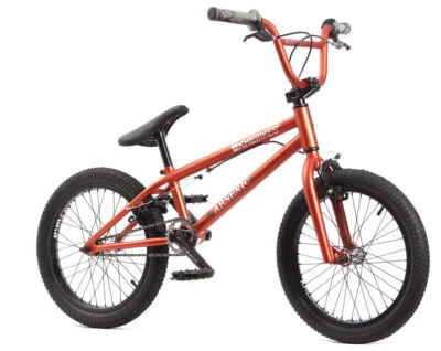 18 Zoll BMX Kinder Fahrrad Freestyle Rad KHE ARSENIC Rotor Kupfer Rot 10,1kg - Bild 1 von 4