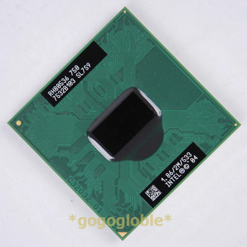 Working Intel Pentium M 750 1.86 GHz SL7S9 CPU Processor RH80536750 - Image 1 of 1