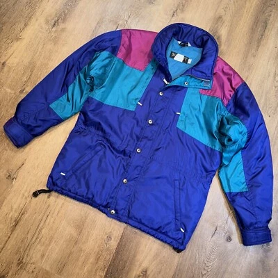 Retro Summit Ski Jacket Mens Medium Snow Coat Parka Vintage Color Block 1990s - Image 1 of 4
