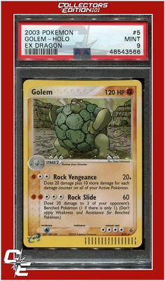 EX Dragon 5 Golem Holo PSA 9 - Image 1 of 2