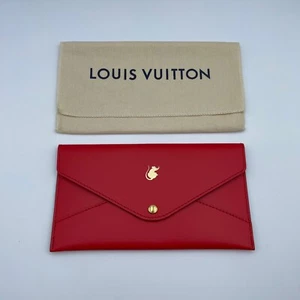 Louis Vuitton Veau Cachemire Chinese New Year Rat leather Envelope Pouch Red - Picture 1 of 13