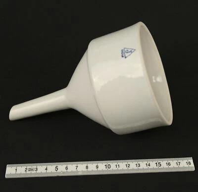Buchner Filter Funnel Porcelain 90mm Paper Laboratory Filtering Science - Image 1 of 3