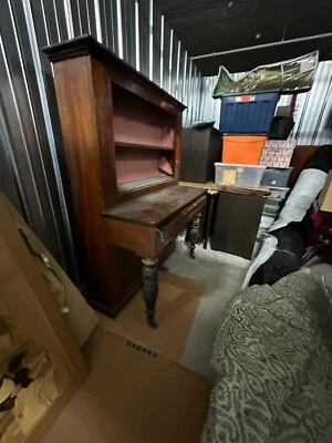 Antiguo escritorio de secretaria vitrina tradicional de China Foto 1 de 4