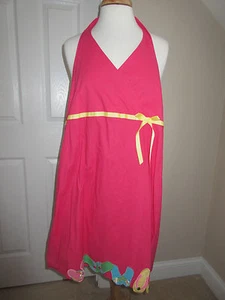 SLEEVELESS DRESS - Rare Editions - Pink - Flip Flops - Halter - Sz 16 Girls- NWT - Picture 1 of 5