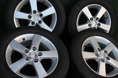 Original Mazda 3 BK Mazda 5 CW CR1 Alufelgen BKL8E Sommerräder 195/65 R15 - Bild 1 von 4
