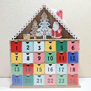 Christmas Advent Calendar Box House Santa Ashland Noel - Picture 1 of 4