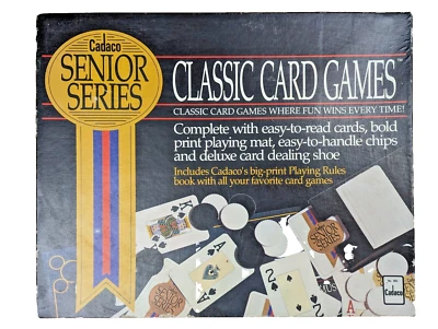 Cadaco Senior Series Classic Card Games No. 985 Big Print Set - EUC - Image 1 of 4