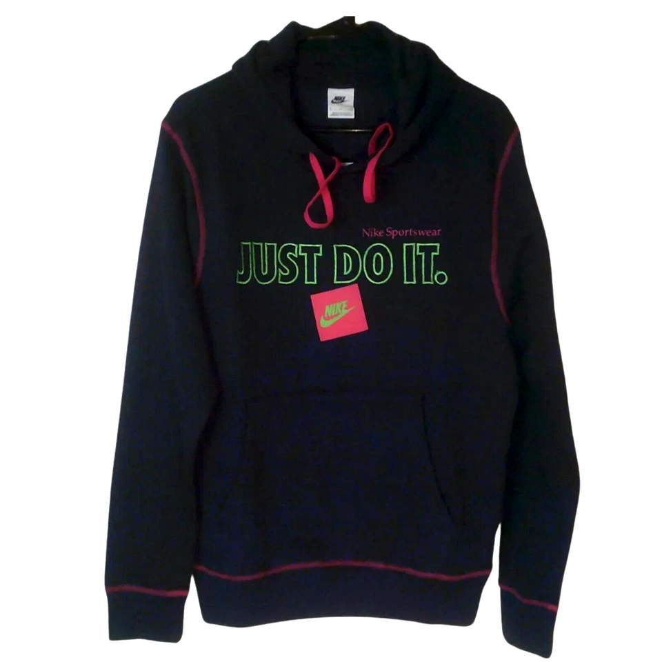 Nike Just Do It Fleece Hoodie Small Jumpman Max Air Swoosh DD6223 Logo Tech