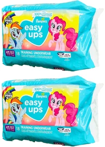 PAMPERS Easy Ups Training Underwear 4T-5T, 37+ Lb 18 Ct each Lot of 2=36 Pampers - Picture 1 of 3