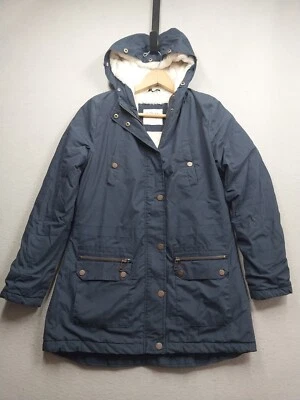 YMI Parka Coat Womens Medium Sherpa Lined Hooded Military Utility Zip Snap Front - Image 1 of 4