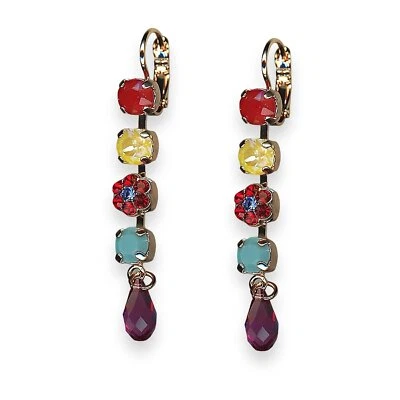 Earrings by Mariana Pretty Woman Coll. Dangling Royal Red, Sunshine Delight, ... - Image 1 of 3