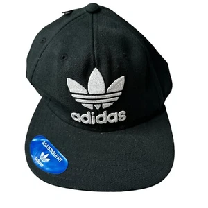 ADIDAS Originals Men’s Trefoil Chain Snapback Hat Black/White S48638 NEW - Picture 1 of 7