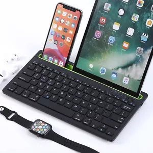 Tastiera Bluetooth wireless in plastica Alcopaca con supporto per iOS Android Windows - Foto 1 di 7