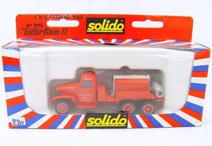 Solido TONERGAM 1:50 GMC CITERNE TOLE FIRE SERVICE WATER SUPPLY TRUCK # 3115 MIB - Picture 1 of 2