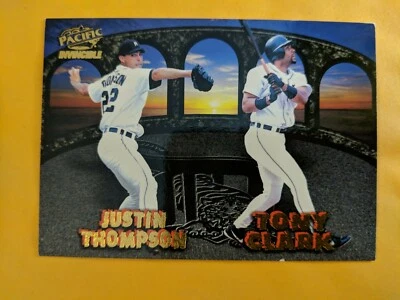 1998 Pacific Invincible | DETROIT TIGERS (CLARK, HIGGINSON) | Team Checklist | - Image 1 of 2