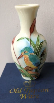Old Tupton Ware British Birds Kingfisher Vase 4” TW7960 Brand New Boxed
