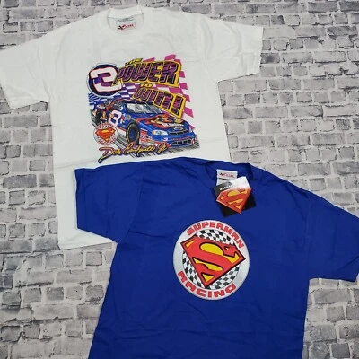 Lote De Camiseta De Colección Dale Earnhardt Jr JUVENTUD Grande Superman Años 90 NASCAR Gráfico Camiseta Foto 1 de 4